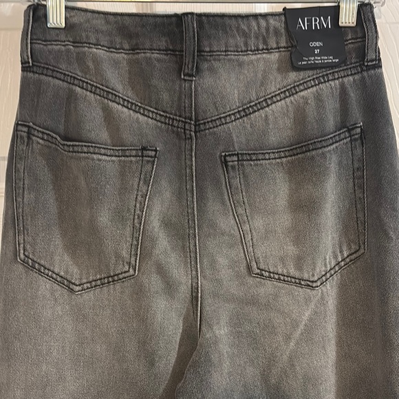 NWT AFRM  black High Rise Jeans Classic Style Size 27 - Picture 7 of 9